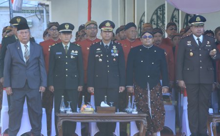 Wakapolres Ngawi Hadiri Upacara Hari Jadi Ngawi ke-668, Perkuat Sinergitas Forkopimda