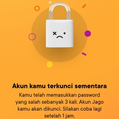 Simak cara buka blokir akun bank jago terkunci salah password 3 kali transaksi